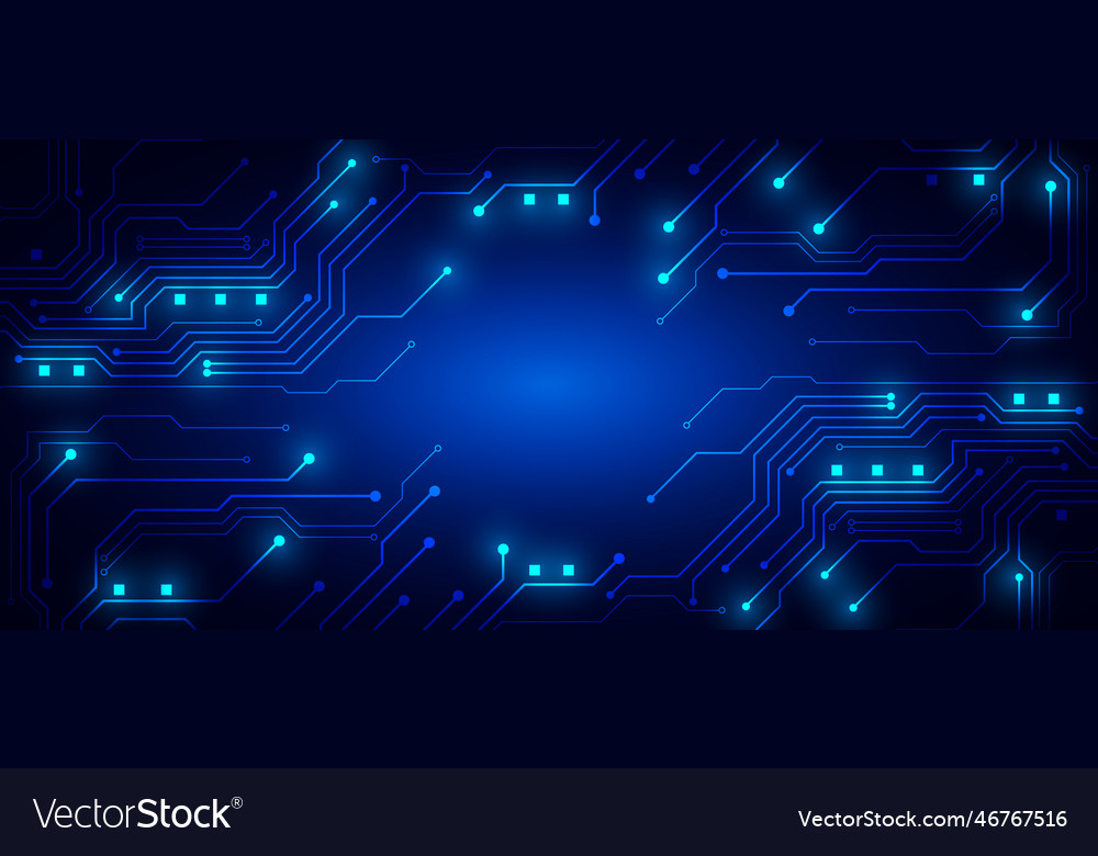 Technology background with hi-tech digital data vector image Technology background with hi-tech digital data
