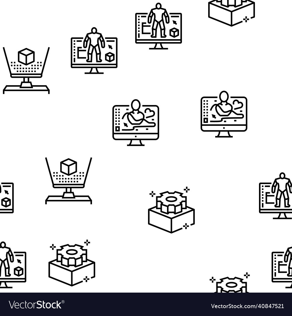 3d modelling software and device seamless vector image 3d modelling software and device seamless