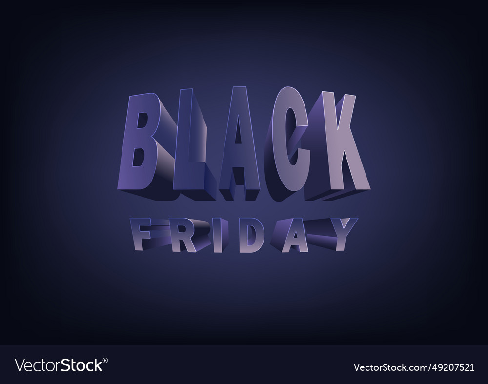 Black friday sale label ad Royalty Free Vector Image