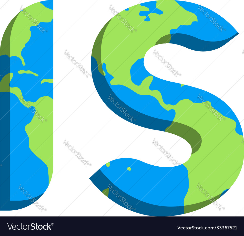 Initial is logo design with world map style
