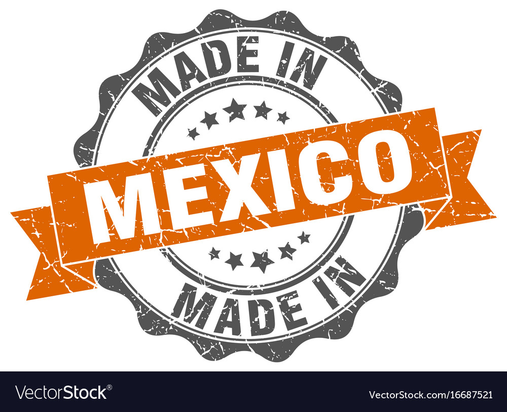 Made in mexico round seal