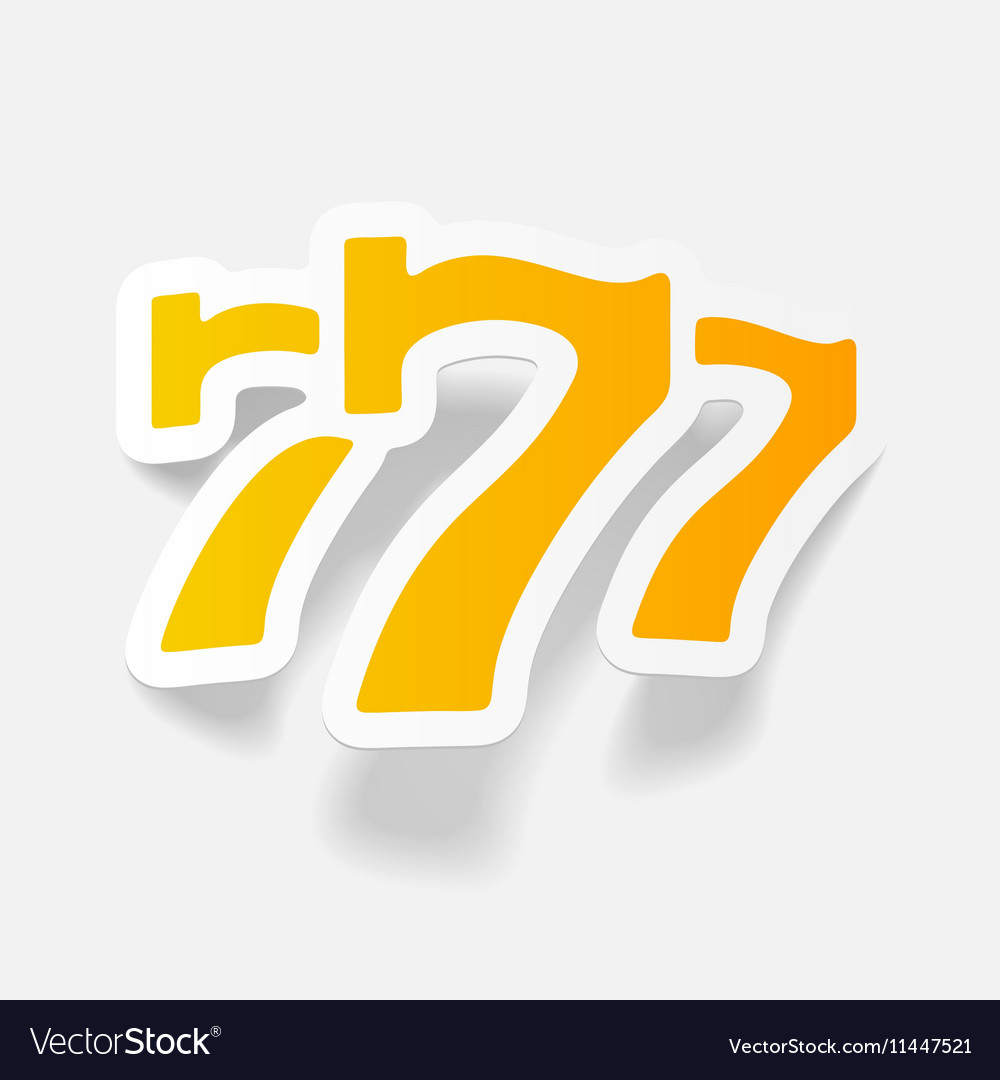 Realistic design element three seven