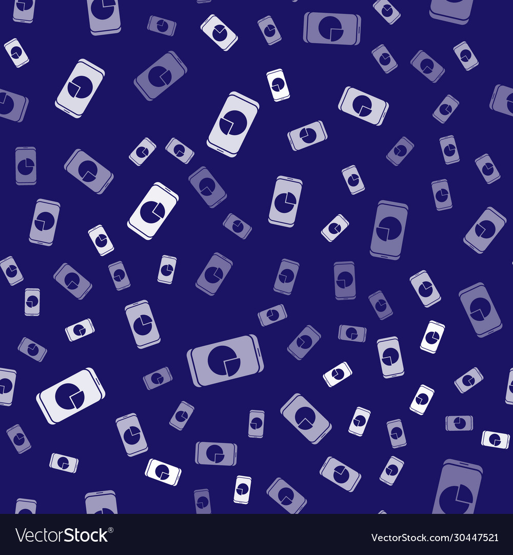 White mobile phone with graph chart icon isolated vector image White mobile phone with graph chart icon isolated