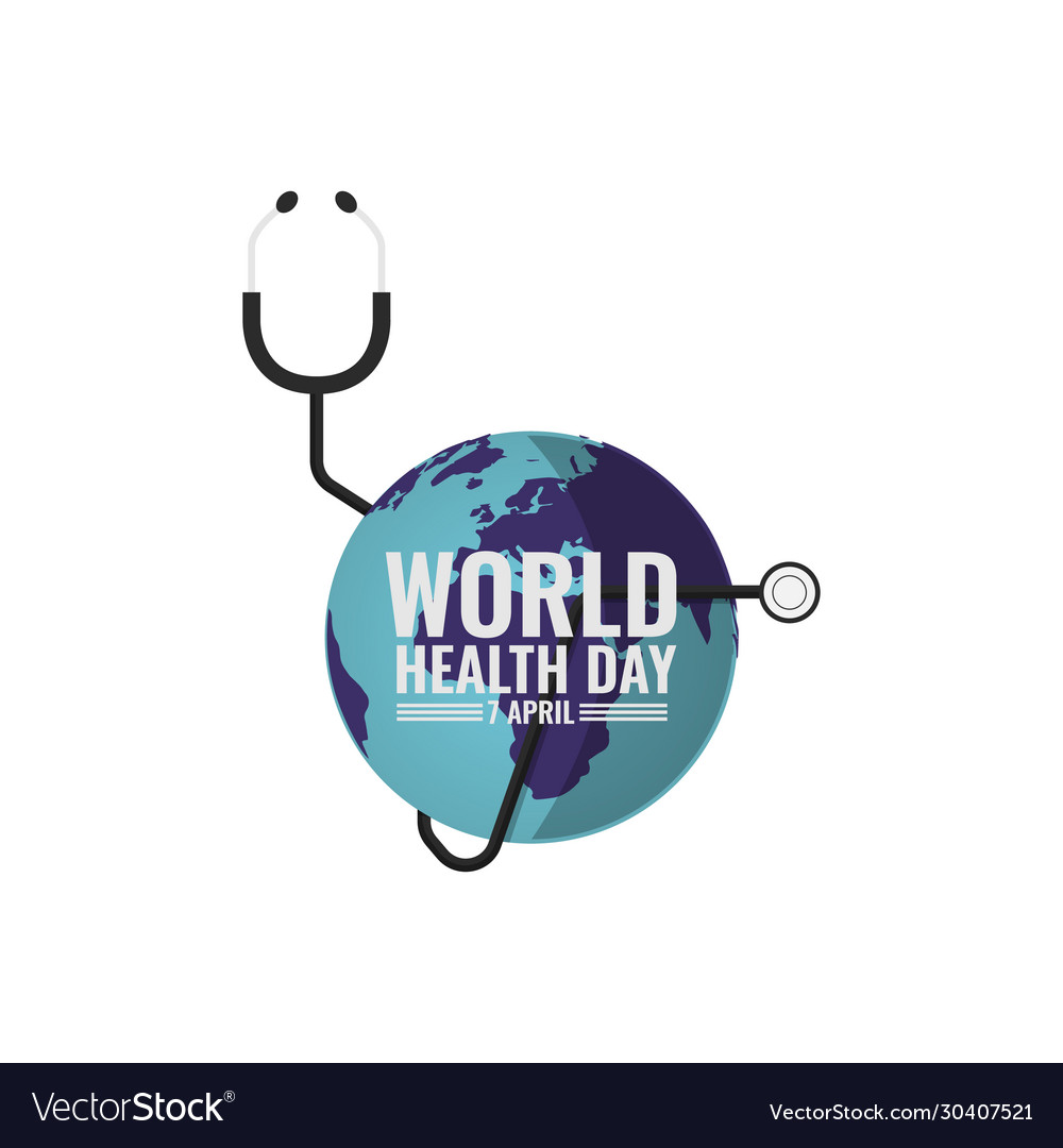 World health day background design image Vector Image