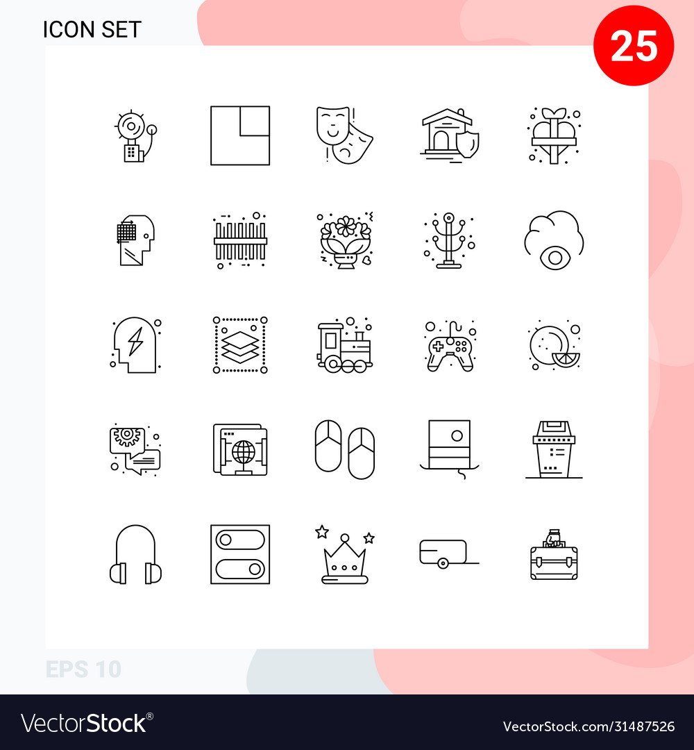 25 universal lines set for web and mobile