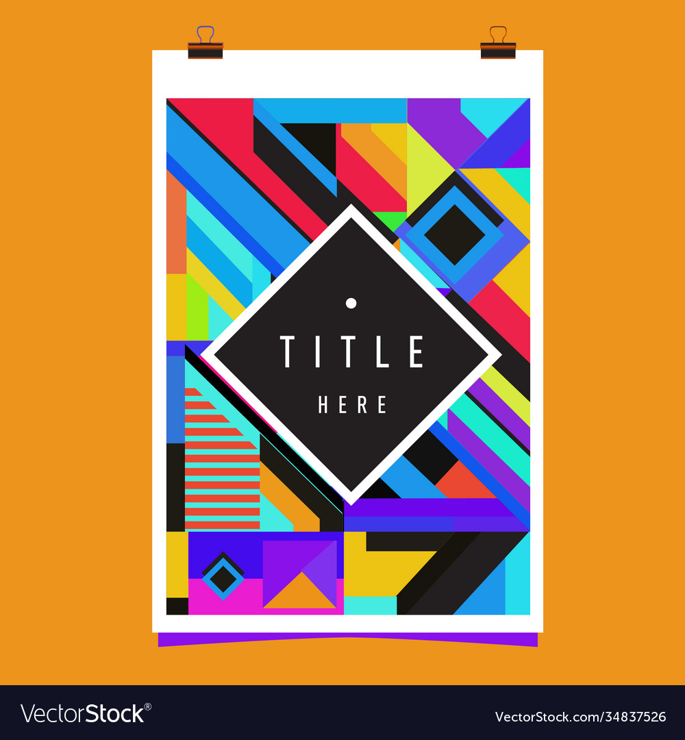 Abstract colorful geometric pattern background Vector Image Abstract colorful geometric pattern background