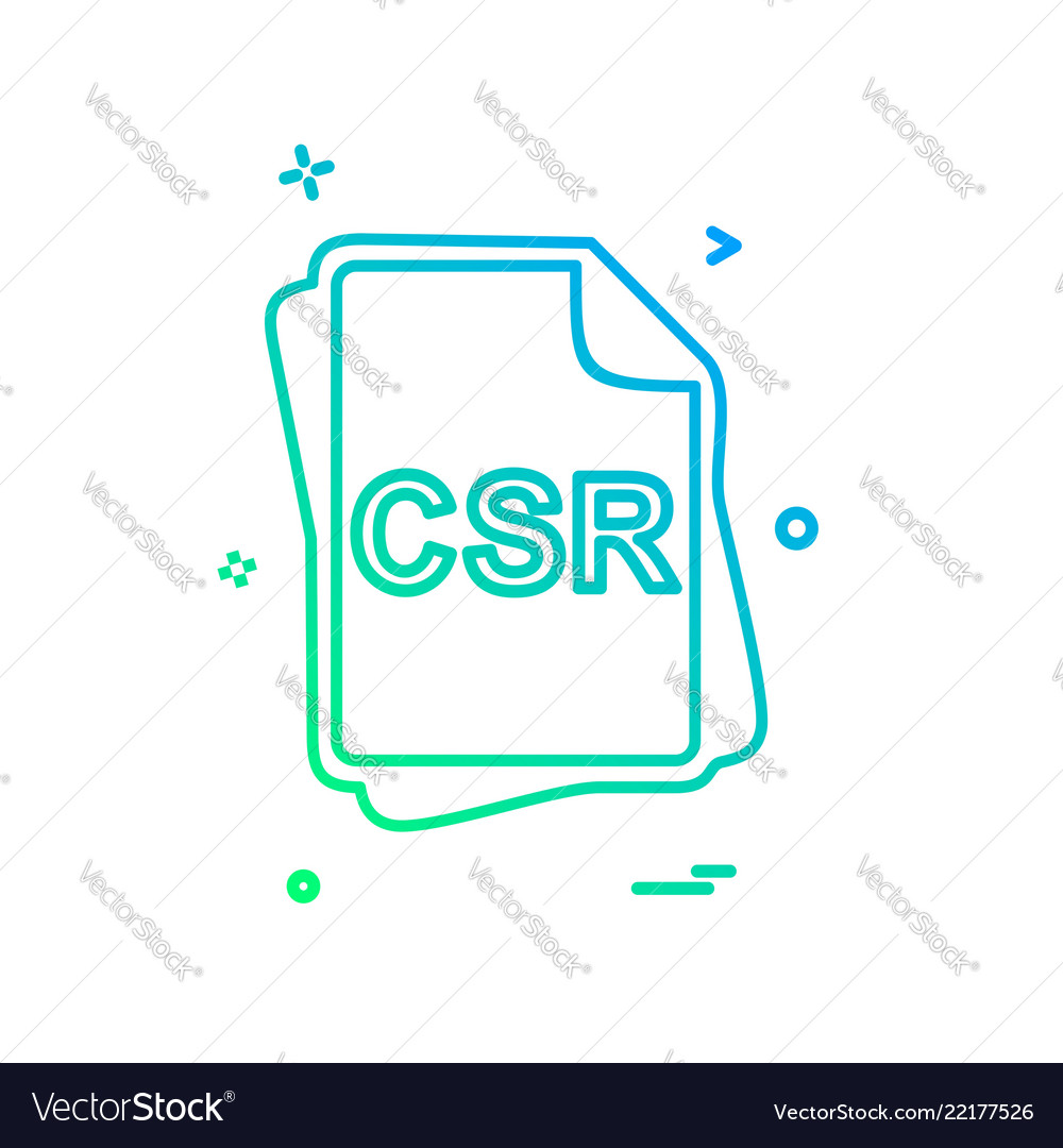Csr file type icon design