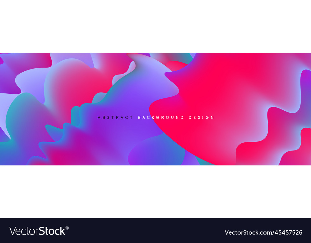 Dynamic liquid waves abstract background vector image Dynamic liquid waves abstract background