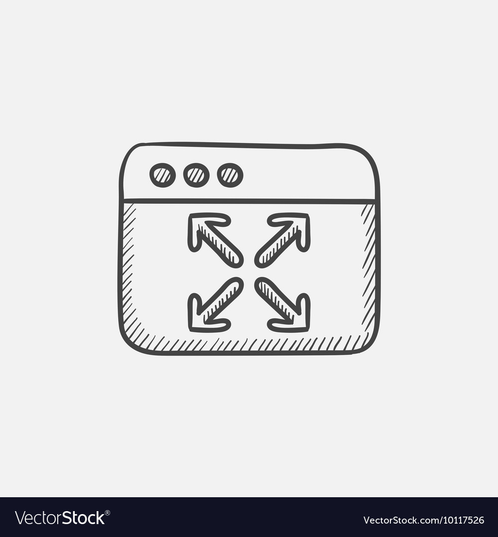 Full screen sketch icon
