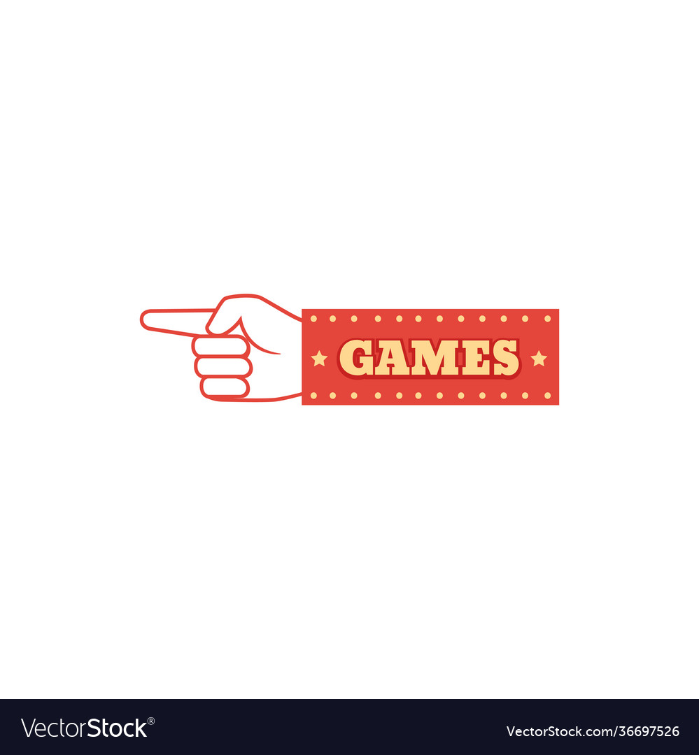 Games Direction Pointer Signboard
