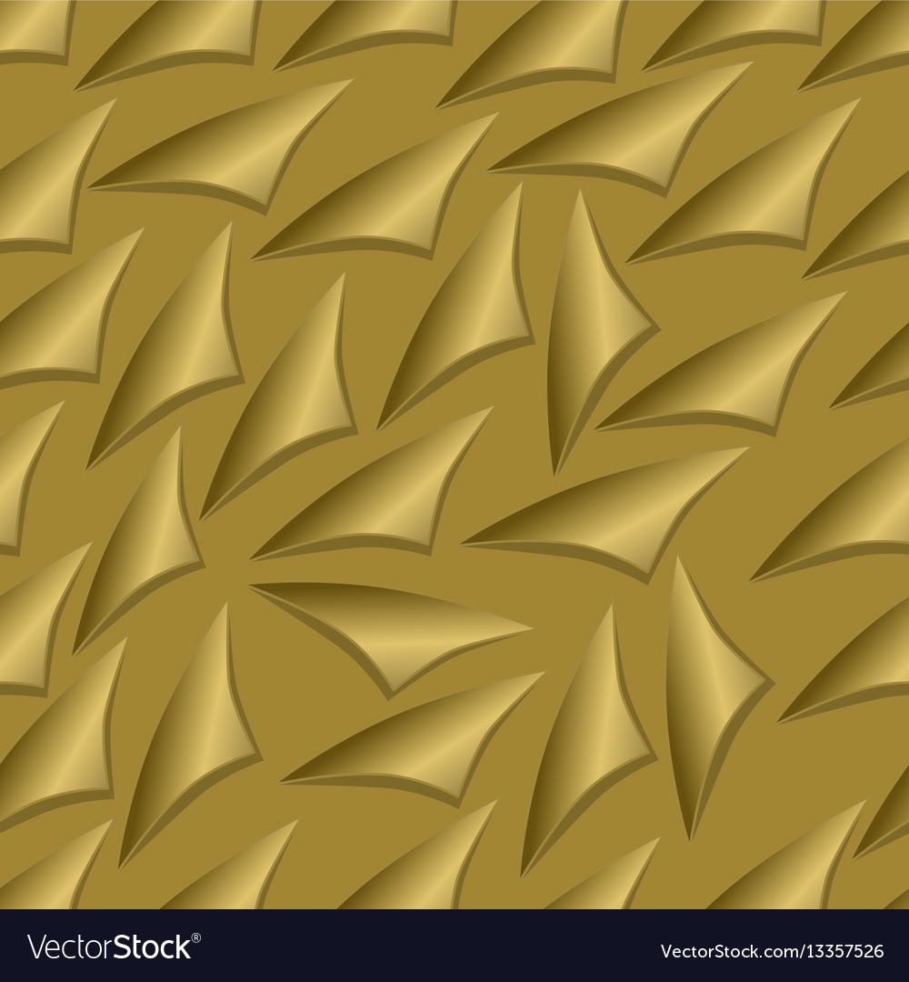 Golden seamless background with elements like