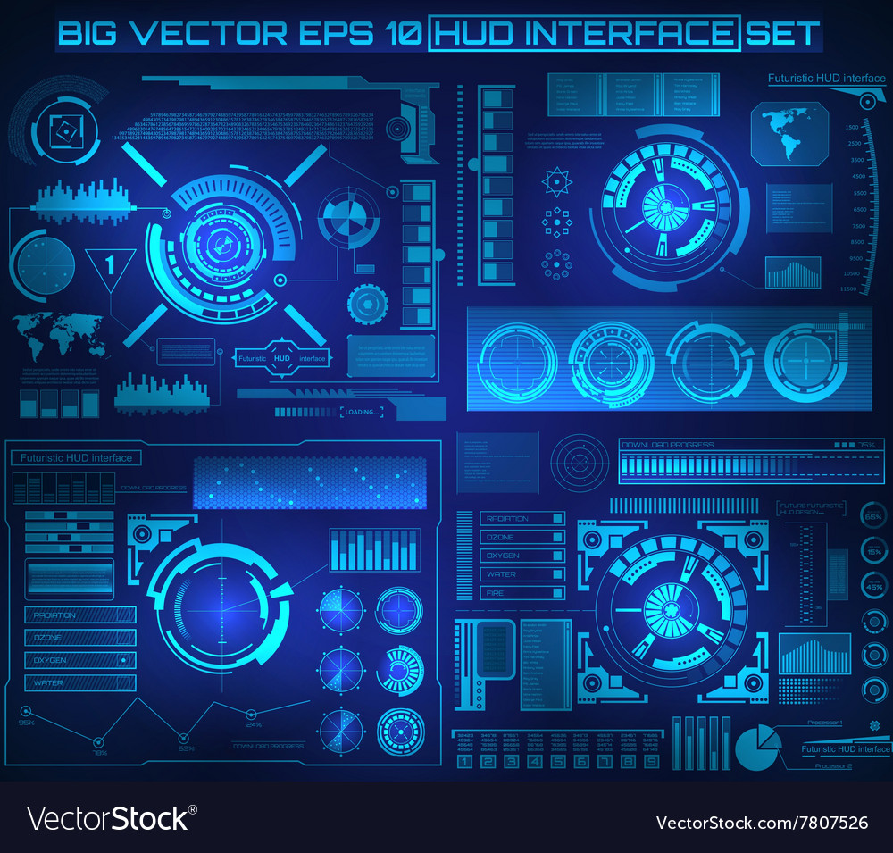 Graphic touch user interface hud
