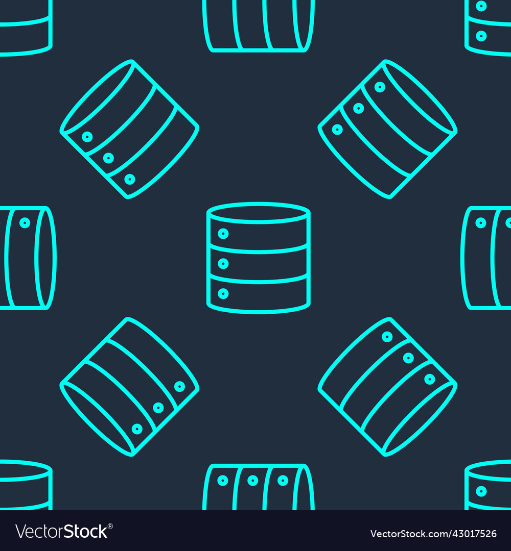 Green line server data web hosting icon isolated Vector Image Green line server data web hosting icon isolated