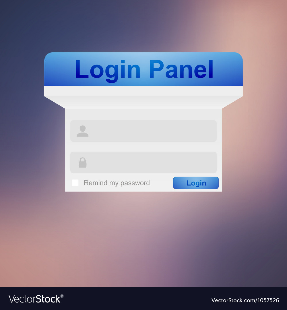 Login background Royalty Free Vector Image - VectorStock