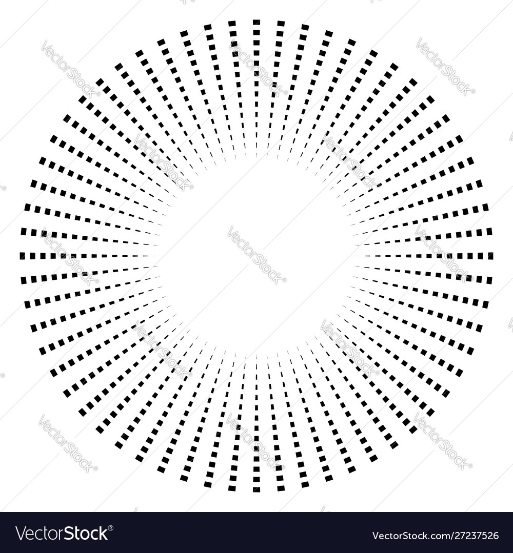Radial - radiating lines burst element circular vector image Radial - radiating lines burst element circular