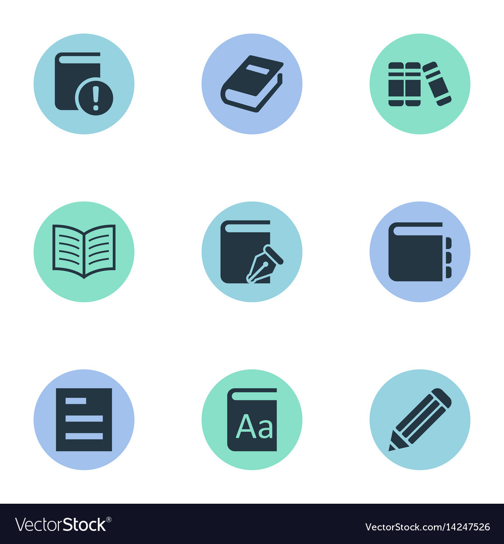 Set of simple knowledge icons