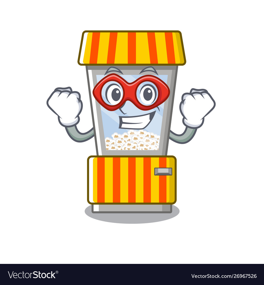 Superhero Popcorn Machine Character