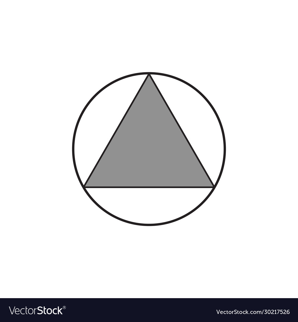 Triangle Within Circle - Geometric Shape