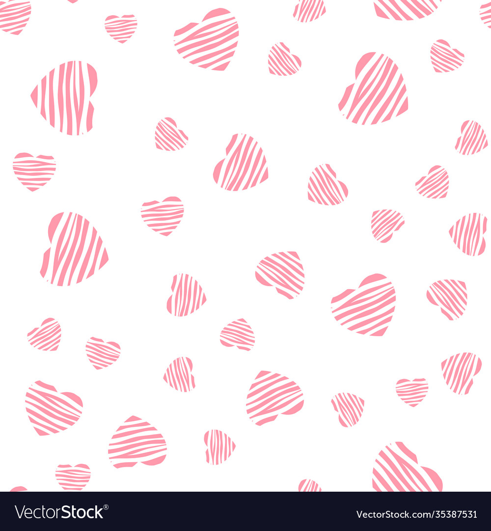 Abstract heart seamless pattern background
