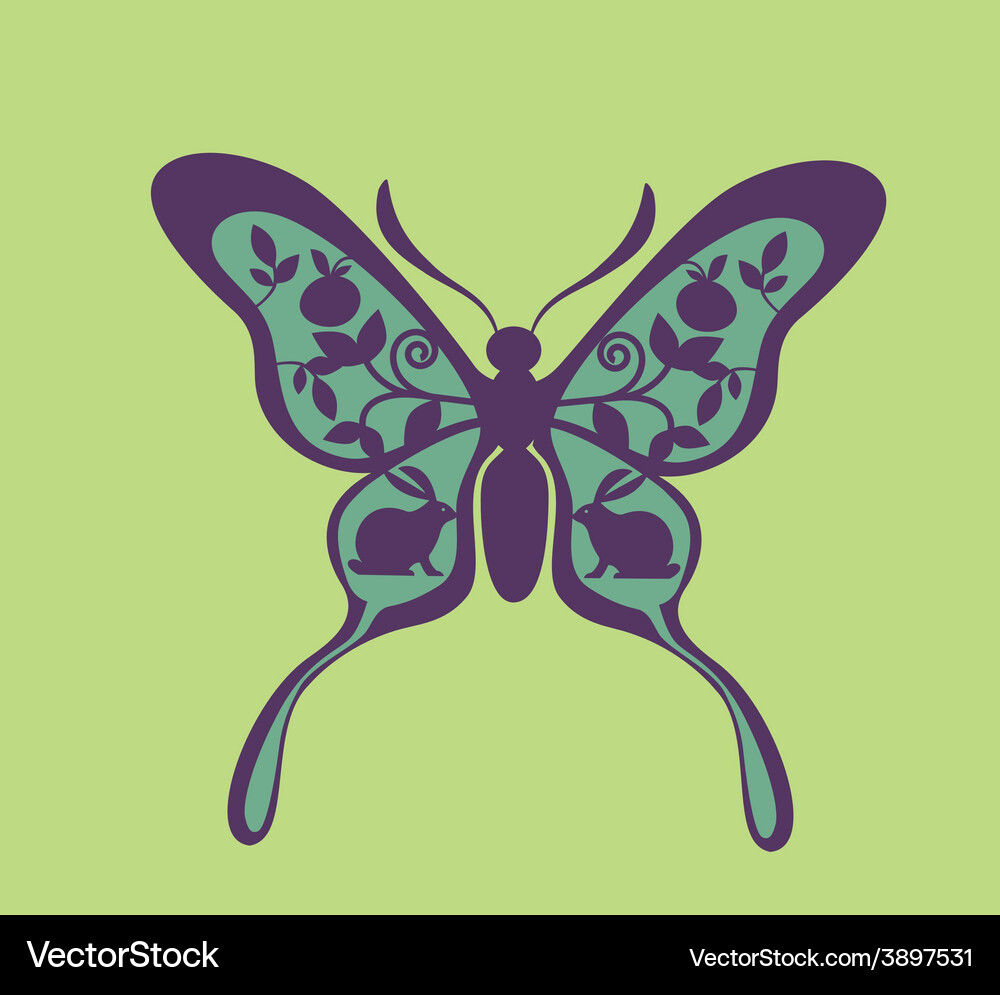 Butterfly Royalty Free Vector Image - VectorStock