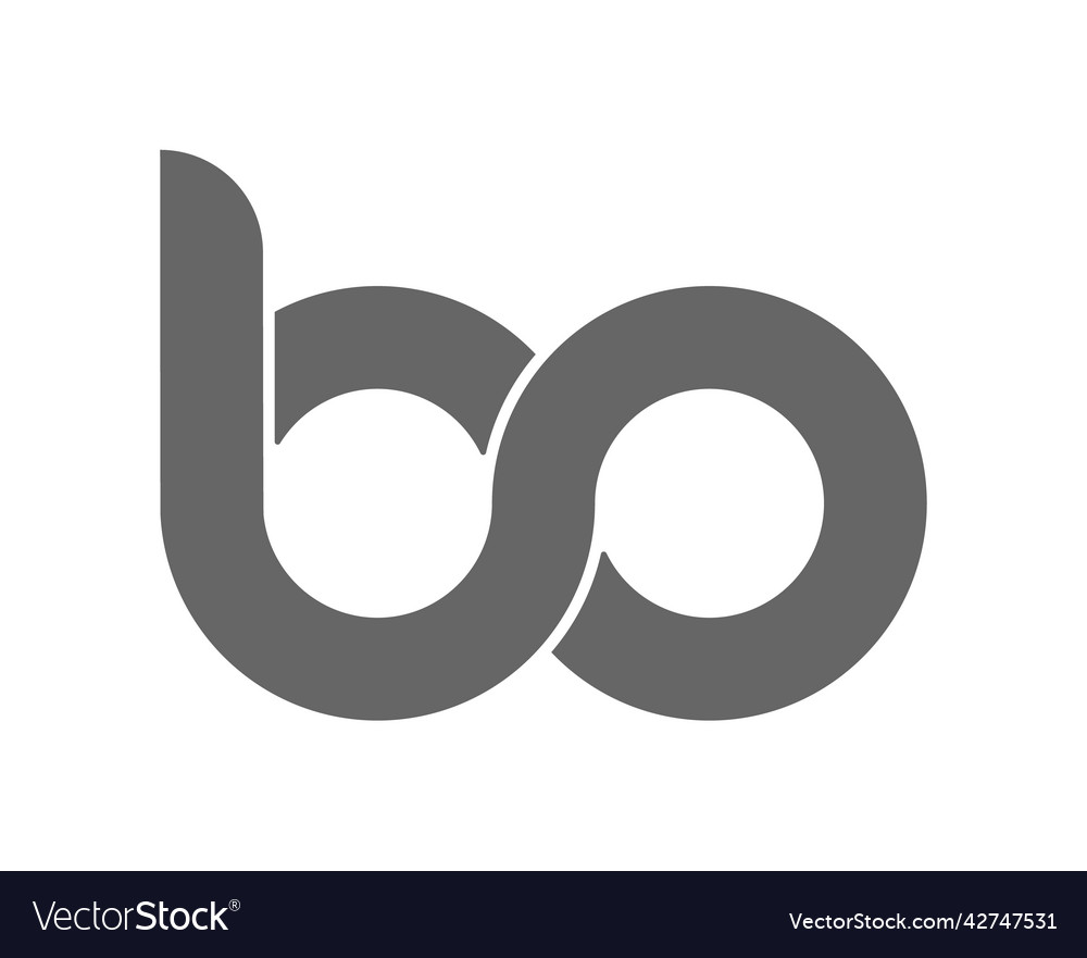 Circular combination of lowercase letters b and o