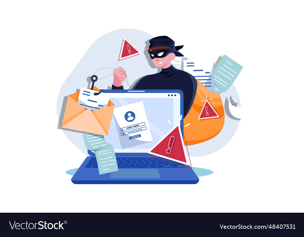 Data phishing Royalty Free Vector Image - VectorStock