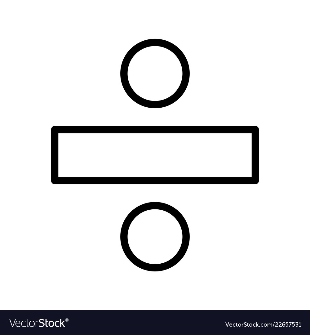 Divide basic element icon