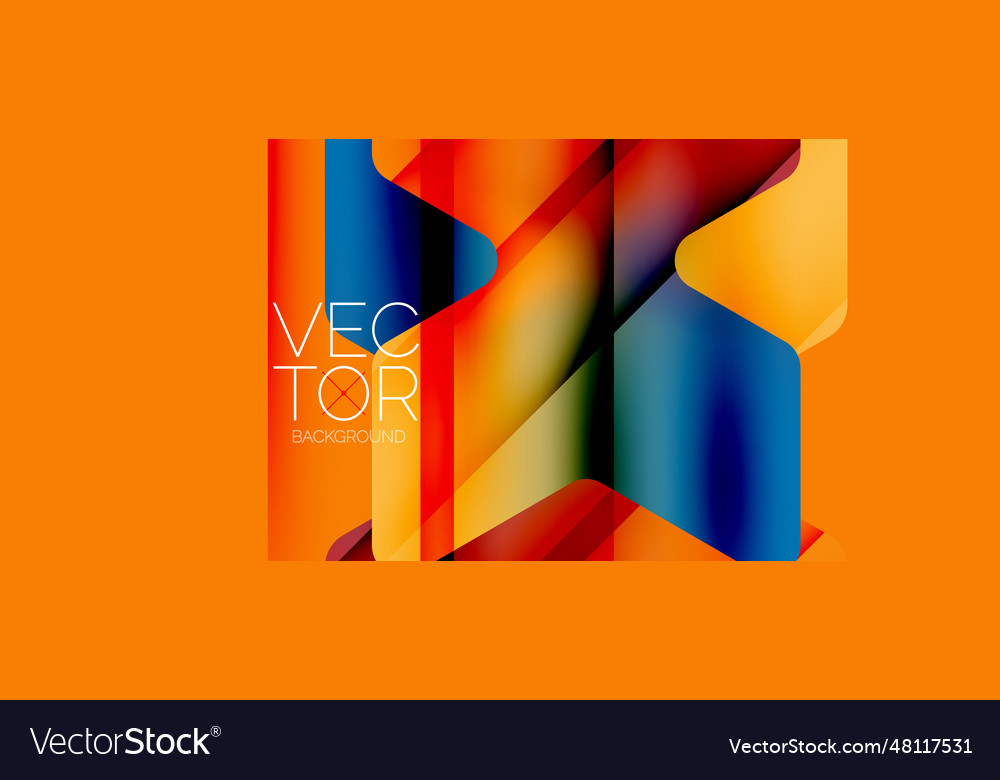 Fluid gradient arrow geometric minimal background vector image Fluid gradient arrow geometric minimal background