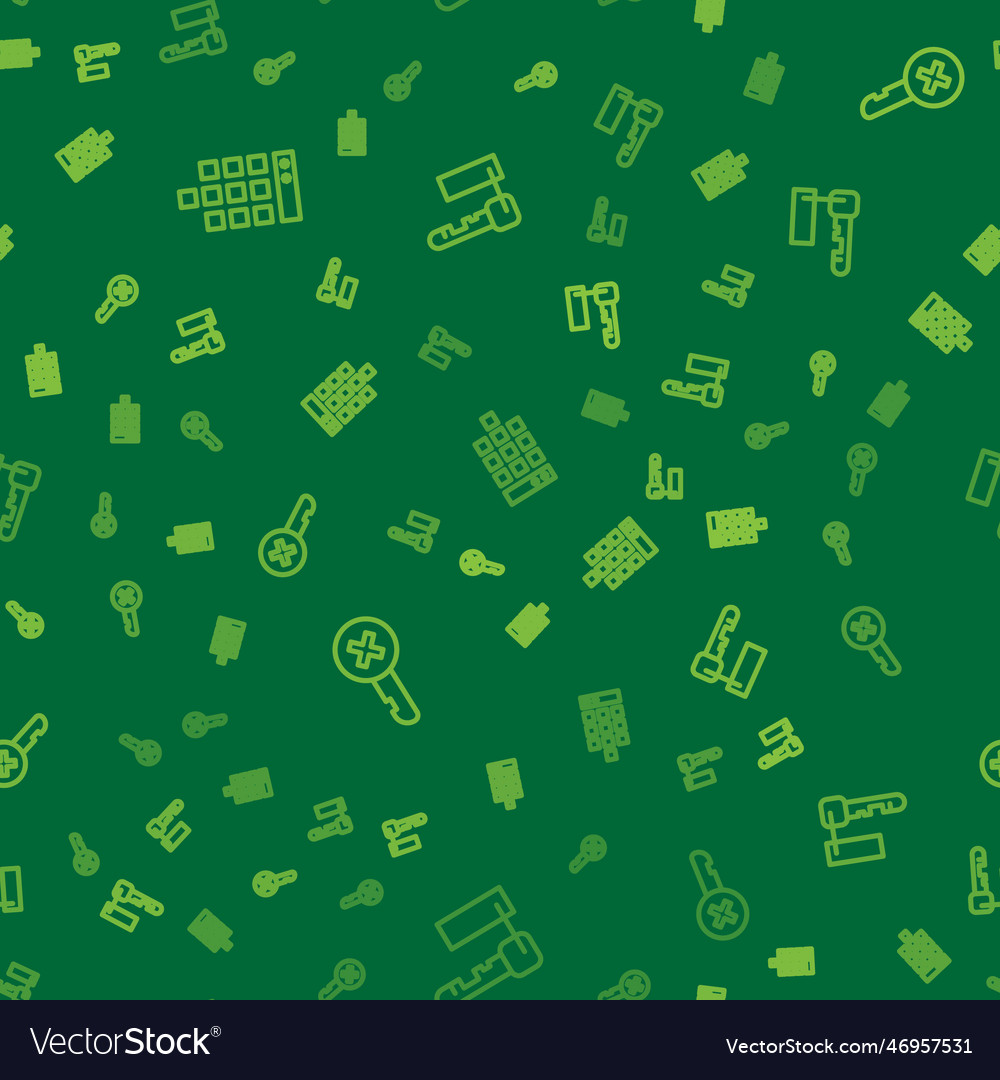 Set line password protection wrong key and marked vector image Set line password protection wrong key and marked