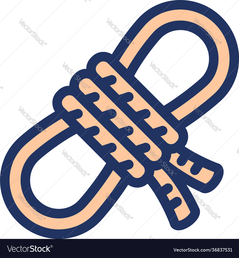 Ship rope icon outline style Royalty Free Vector Image