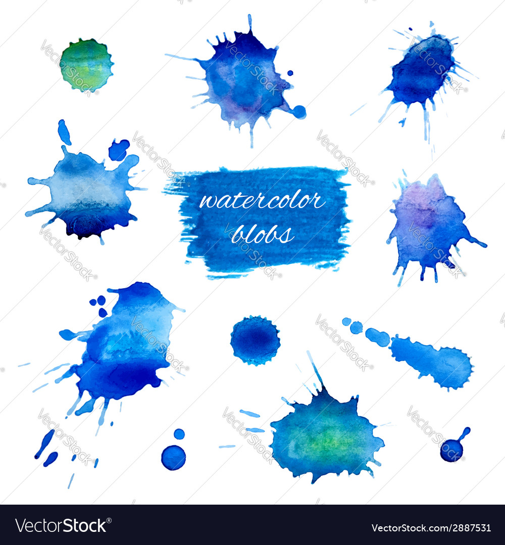 Watercolor Splatter Set