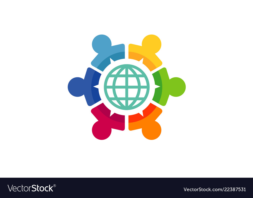 World share logo Royalty Free Vector Image - VectorStock