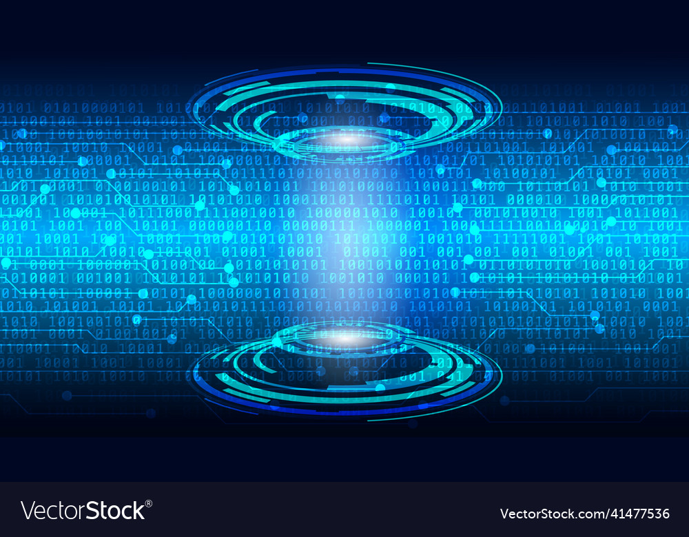 Circuit board with binary code background