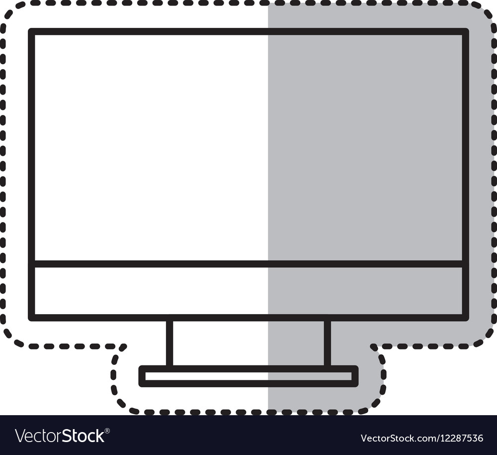 Computer desktop isolated icon