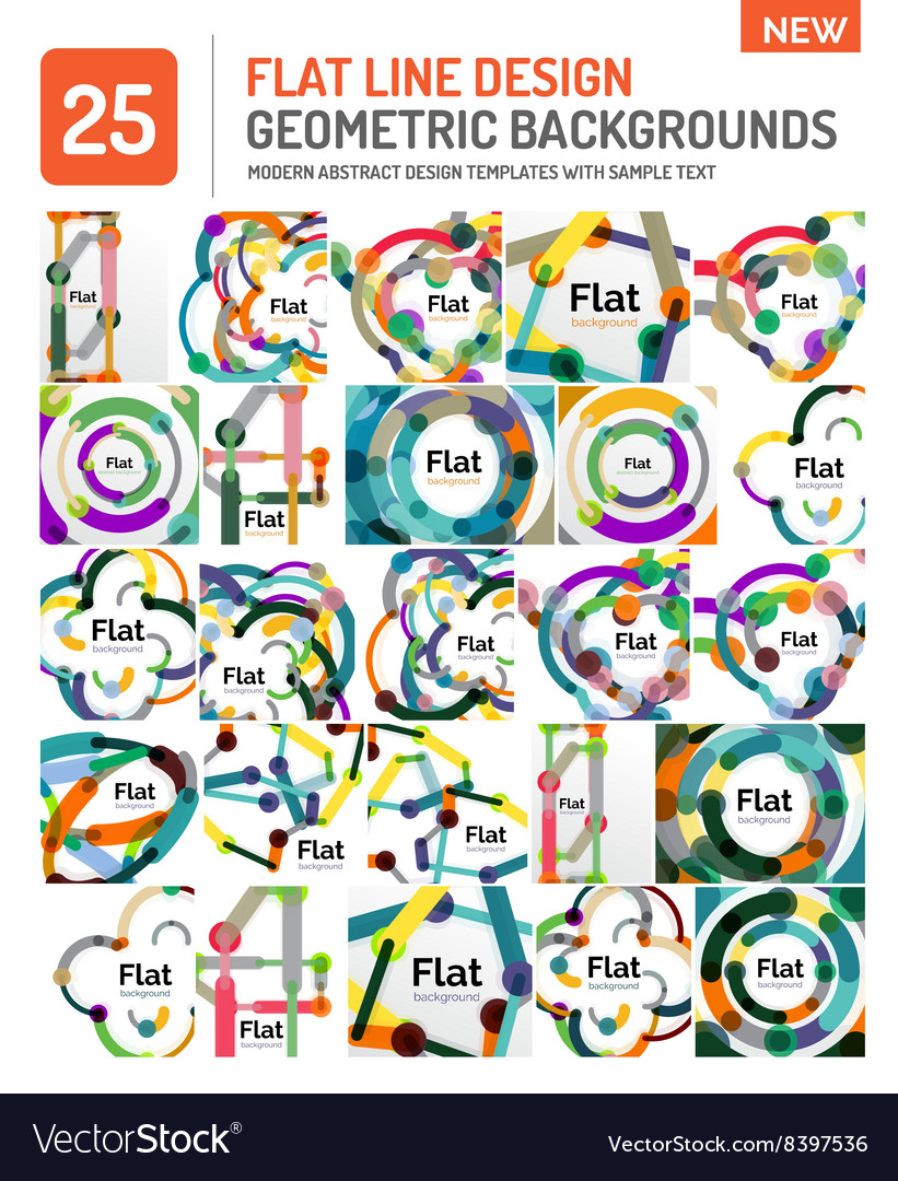 Flat line design background
