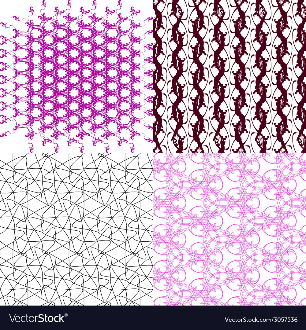Geometric patterns tiling set of abstract vintage
