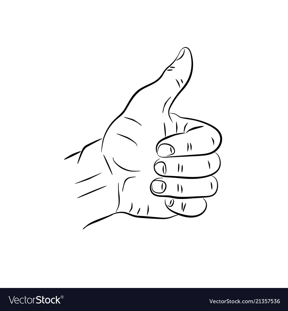 Hand Making Thumb Up Gesture