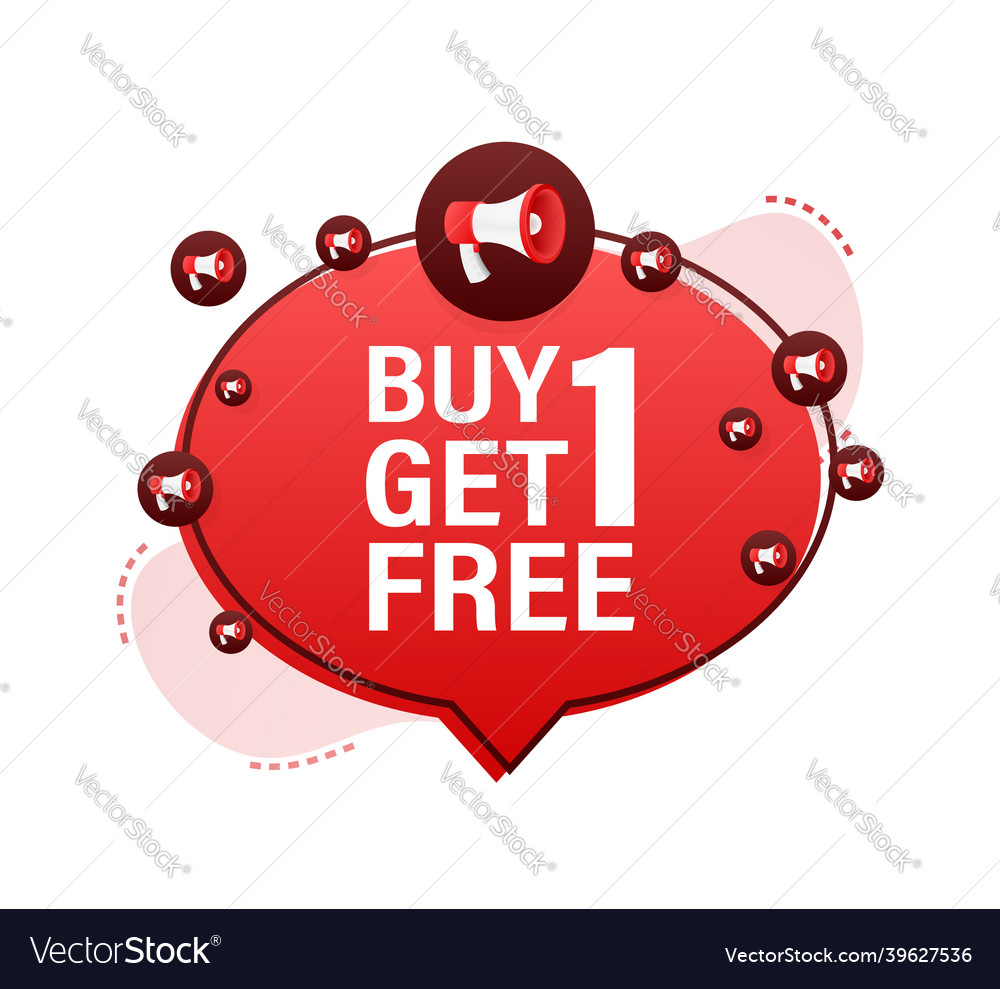 Megaphone Banner Business Konzept mit Text kaufen 1 vector image Megaphone Banner Business Konzept mit Text kaufen 1
