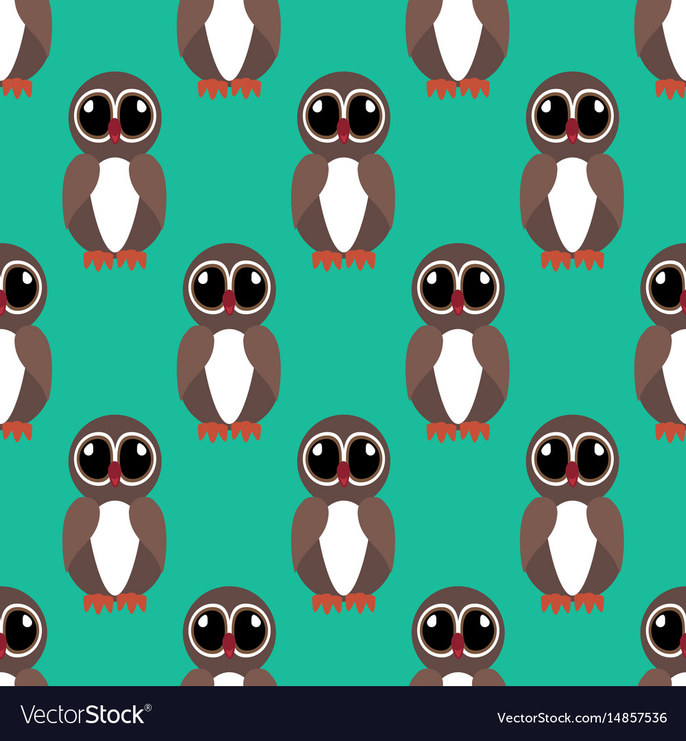 Owl seamless pattern