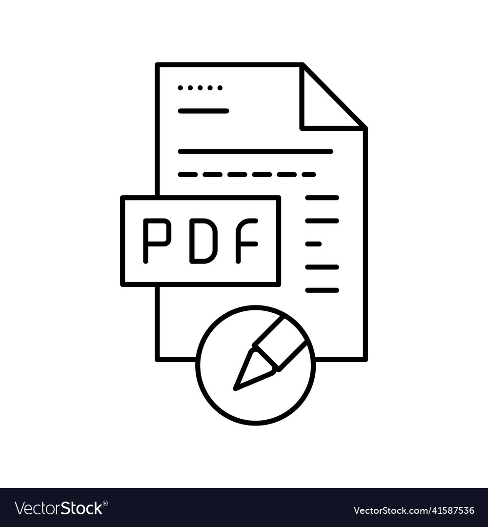 PDF File Icon - Editing & Document