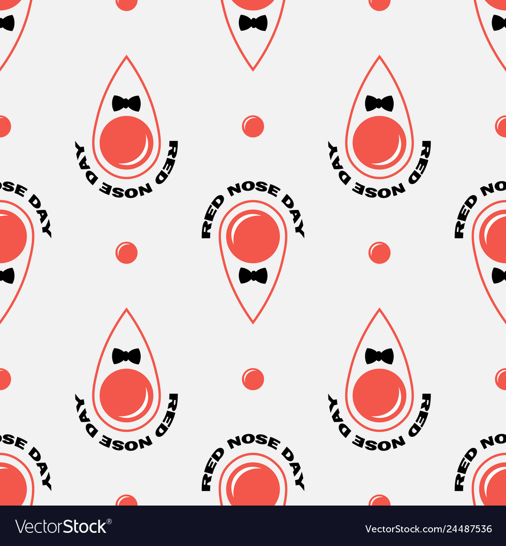 Red Nose Day Abstract Pattern