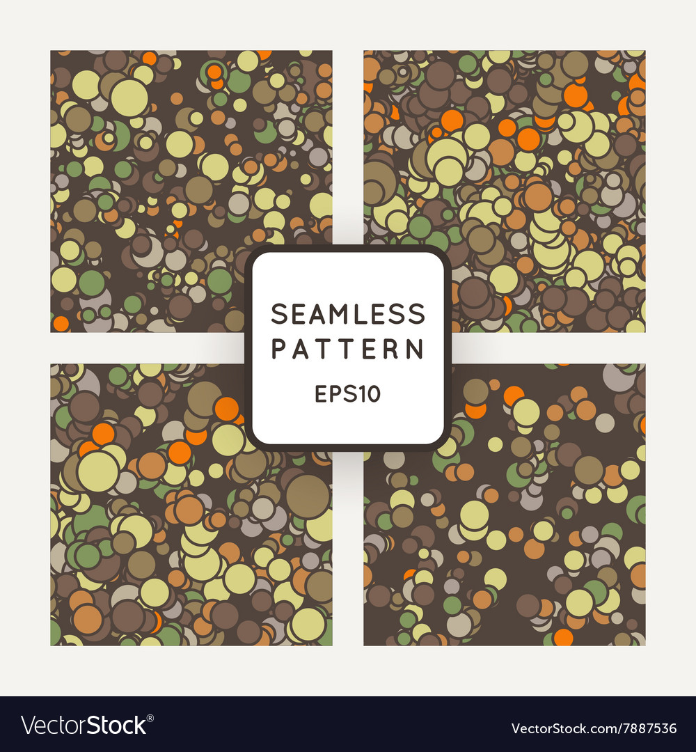 Set of seamless pattern chaotic spots