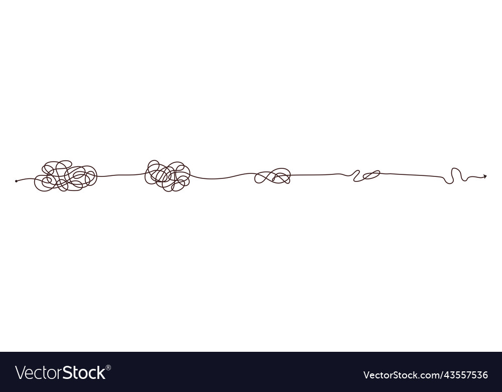 Simple line and complex easy way scribble doodle vector image Simple line and complex easy way scribble doodle