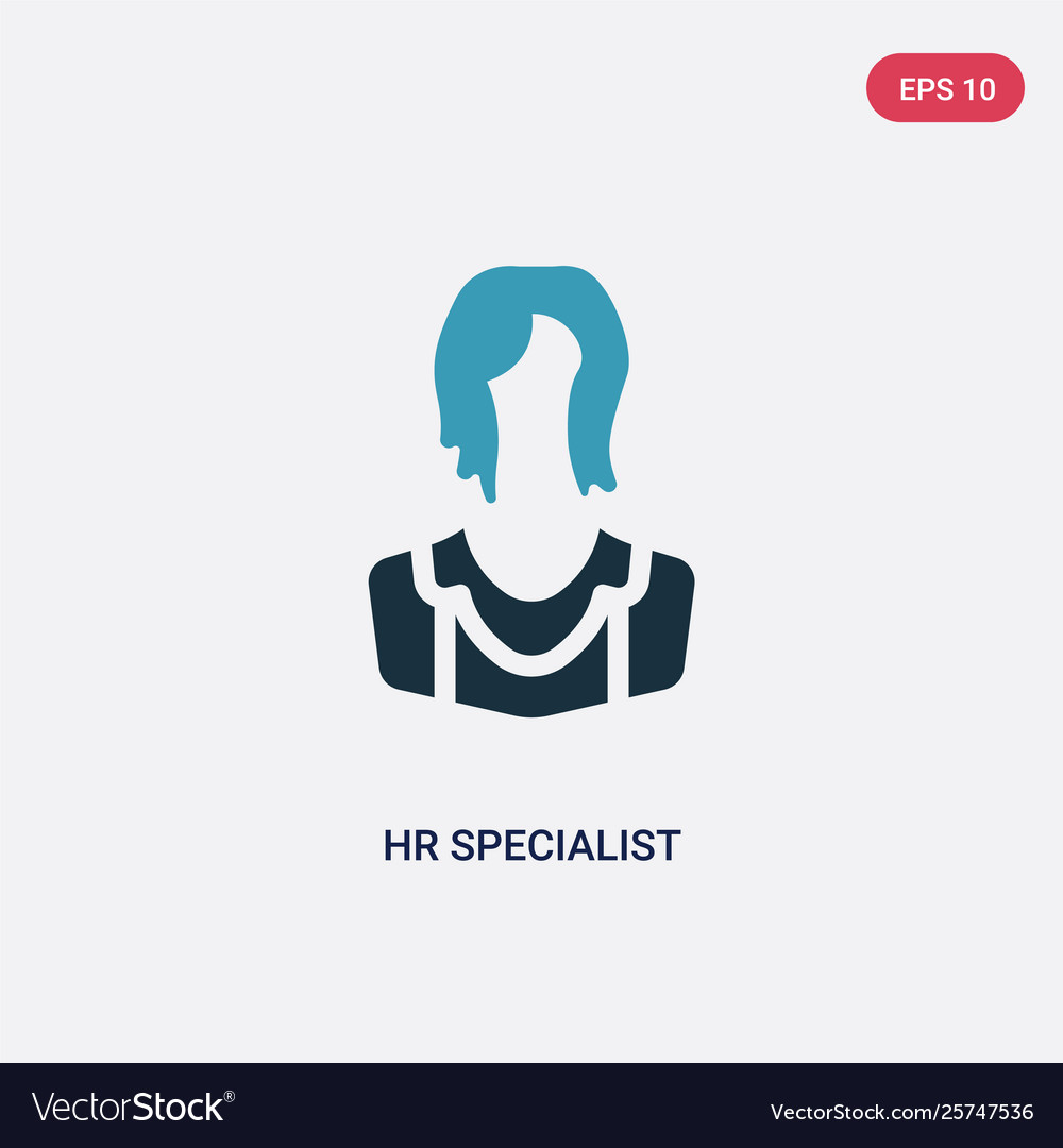 Two color hr specialist icon from professions Vector Image