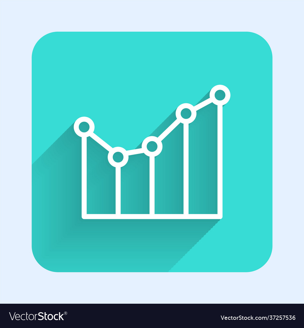 White line graph schedule chart diagram vector image White line graph schedule chart diagram