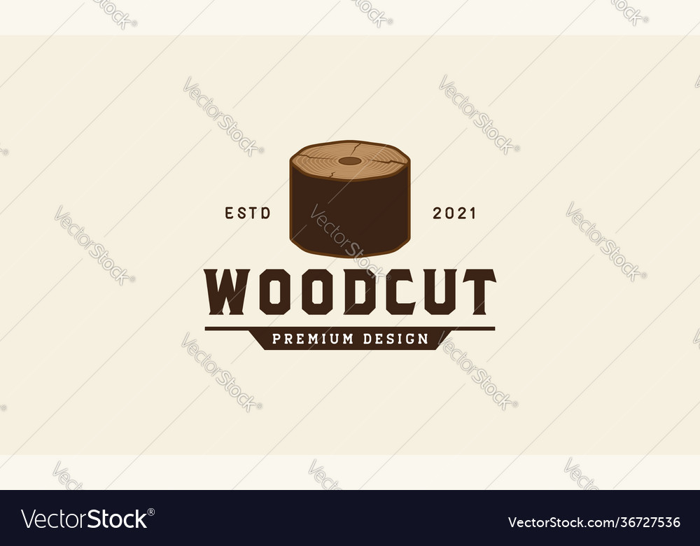 Wood cube texture logo symbol icon design