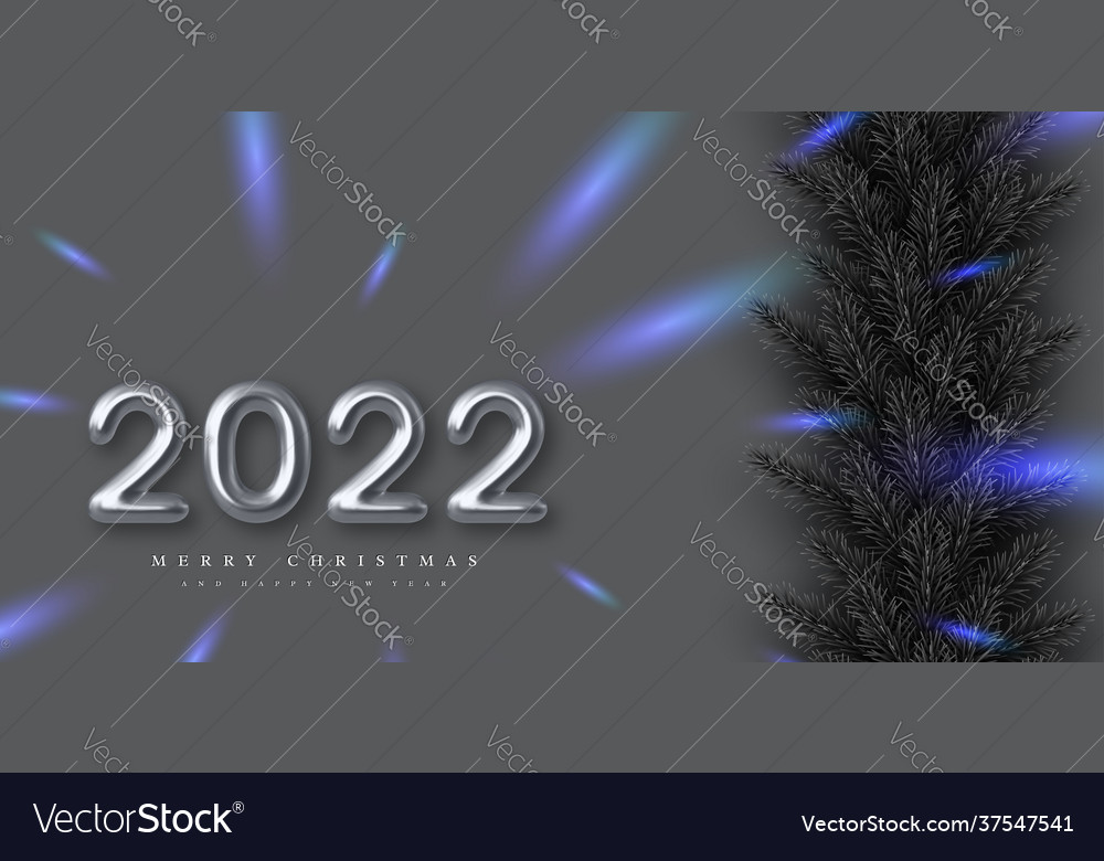 2022 happy new year banner vector image 2022 happy new year banner