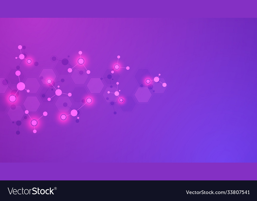 Abstract background molecular structures