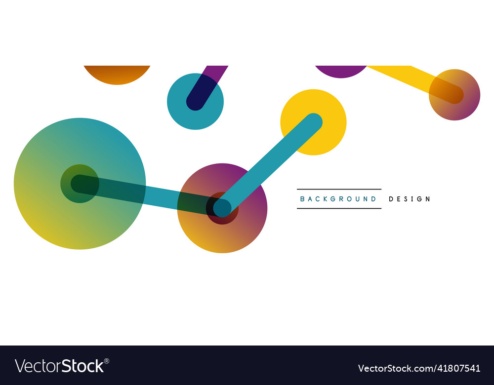 Abstract background round dots connected by lines Vector Image Abstract background round dots connected by lines