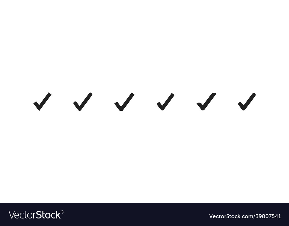 Check mark icon yes symbol ok concept web button vector image Check mark icon yes symbol ok concept web button